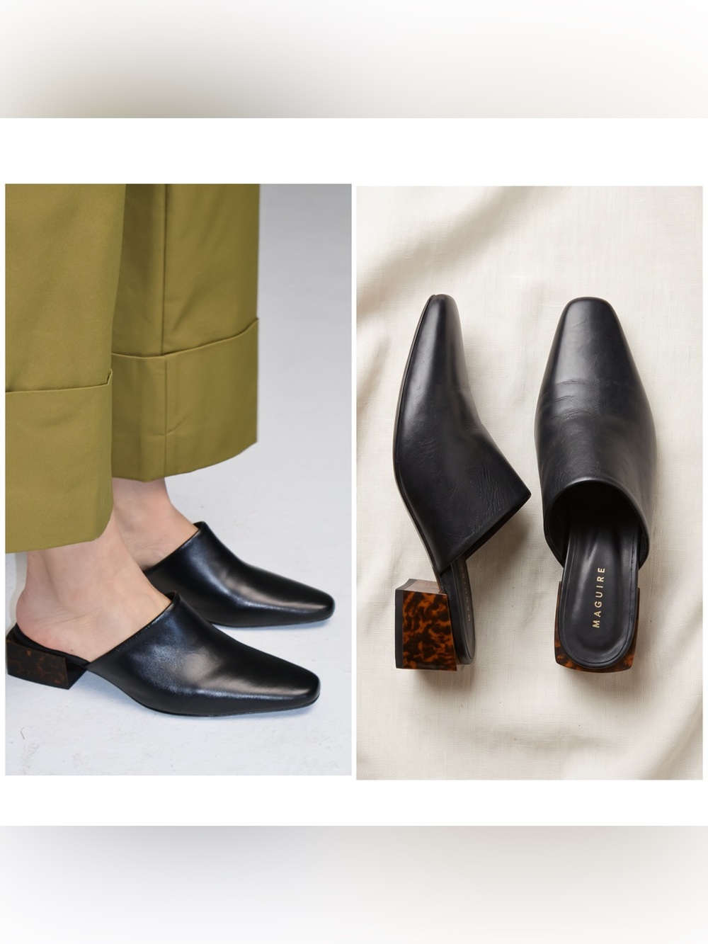 $250 MAGUIRE NAVIO MULE EUR 37/ US 6.5-7
